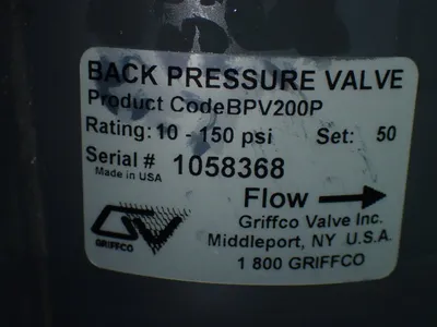 New | in-Stock GRIFFCO BPV200P Valves/Fittings | HGR 24 #732696