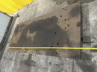 114" X 51" X 7" HIGH STEEL LAYOUT RISER PLATE: STOCK #23182