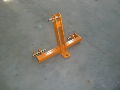 Wolverine 3 Point Flat Hitch  Receiver Angle Back 3rd link