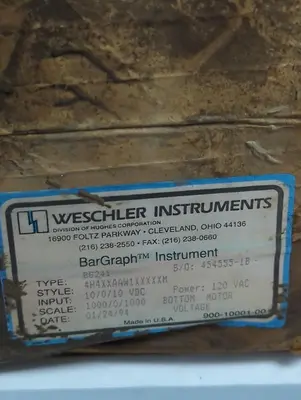 New | in-Stock WESCHLER B6241 Meters - Misc | Surplus Asset Holdings #1206898