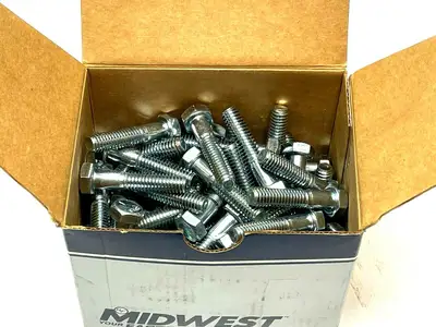 04483 | Midwest  Hex Head Cap Screws Grade 5 Zinc 5/16"-18 x 1-1/2" BOX OF 83 - New Other