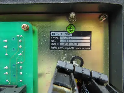 Mori Seiki CV-501 HMI Operator Push Button Control Panel Unit E54078 A01