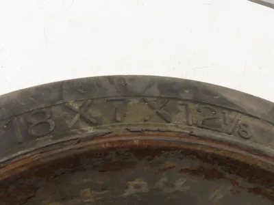 Super Solid 18x7x12-1/8 Forklift Tire Smooth Solid Press-on Black