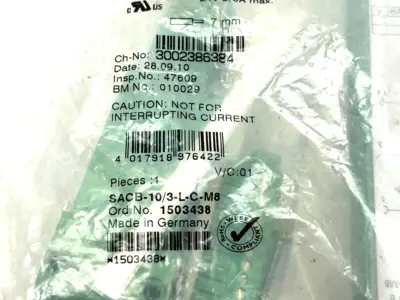 SACB-10/3-L-C-M8 | Phoenix Contact  Distributor Box 10-Port M8 3-Pin 1503438 - New