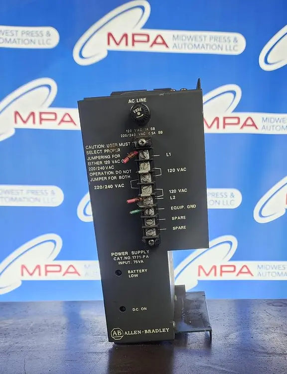 Used ALLEN-BRADLEY 1771-PA Power Supplies Michigan US | Midwest Press and Automation #577284