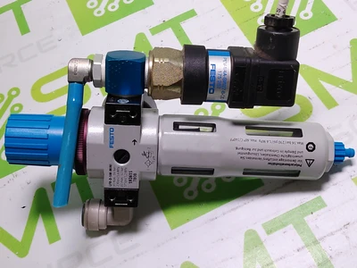 FESTO LFR-D-5M-MINI WITH FESTO PEV-1/4-A-SW27-B-OD PRESSURE SWITCH