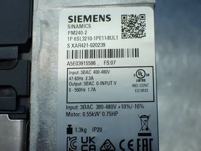 NEW SIEMENS 6SL32101PE123UL1