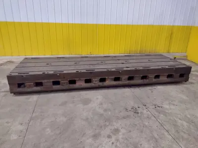 12' X 4' X 14" T-SLOTTED FLOOR PLATE: STOCK  #23499