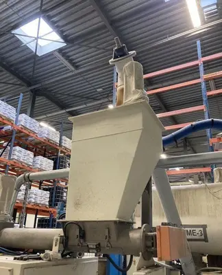 USED KEK GARDNER MIXER 1000L PLOUGSHARE + BAGGING UNIT