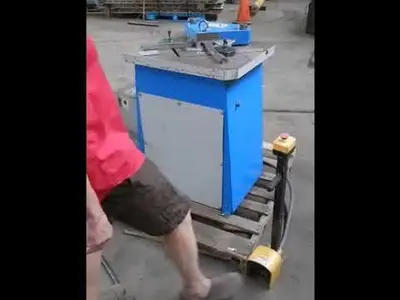 7.75" x 7.75" x .157" PROFAB MODEL HN-4200 HYDRAULIC NOTCHER