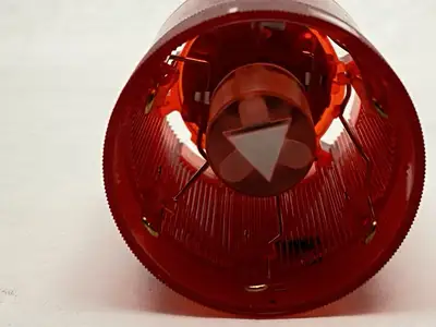 USED SIEMENS 50MM STEADY-LIGHT ELEMENT RED 12-230V W/ LED BULB