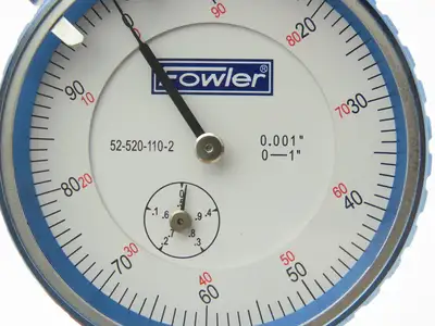 Fowler 52-520-110-2 Dial Gage Indicator 0-100 Dial 0-1" Range .001" Grad