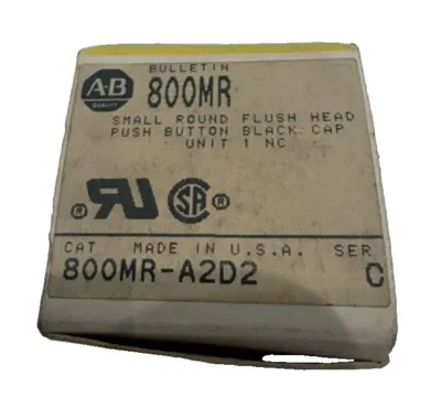 ALLEN BRADLEY 800MR-A2D2 PUSH BUTTON 800MR-A2 NEW, SURPLUS