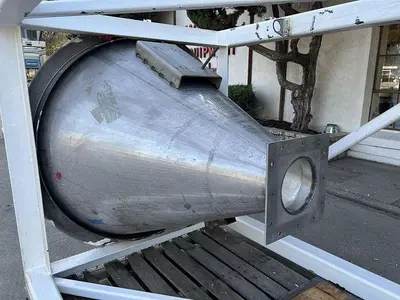 Hopper, 7.5 CF, S/St, 46" Diameter X 46" Deep #S744846