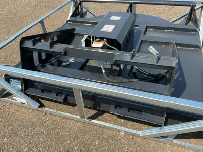 New JCT 72” Brush Mower Skid Steer Attachment, hydraulic driven with hoses and quick coupler fitting...