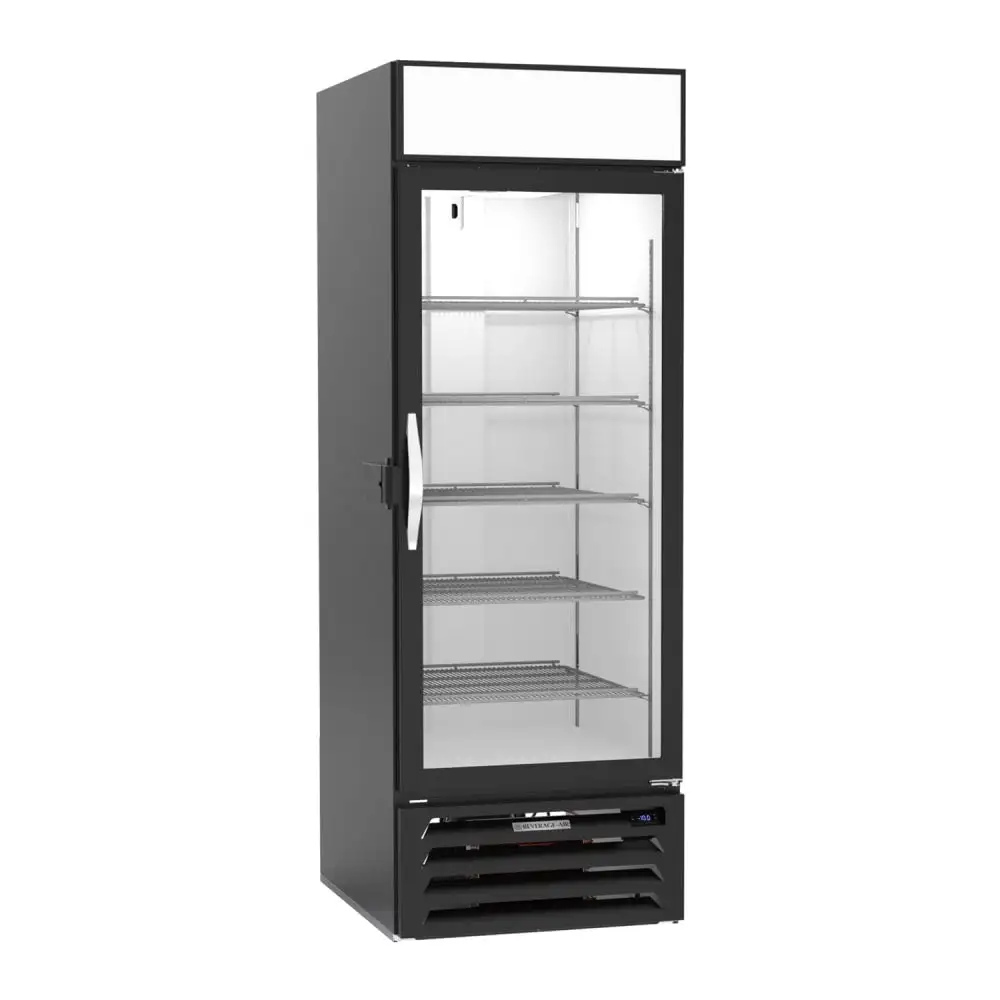 Beverage-Air MMF23HC-1-B-IQ 27" One Section Display Freezer W/ Swing Door - Bottom Mount Compressor, Black, 115v