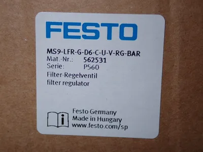 New | in-Stock 2022 FESTO MS9LFRGD6CUVRGBAR Pumps Ohio US | HGR 24 #1124744