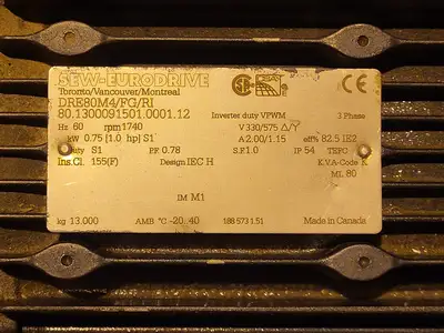 NEW SEW-EURODRIVE DRE80M4/FG/RI