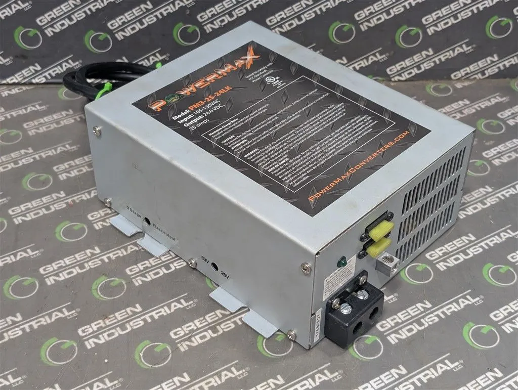 PowerMax PM3-25-24LK Power Converter 105-130VAC In 24VDC 25A Out Used