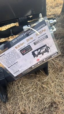 Skid Steer 3 Point Hitch Adapter	Landhonor	2025	Unused	PHA-16-2C