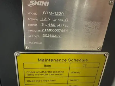 New | in-Stock 2026 SHINI STM-1220-O Temperature Controls Massachusetts US | Absolute Machinery #1310228