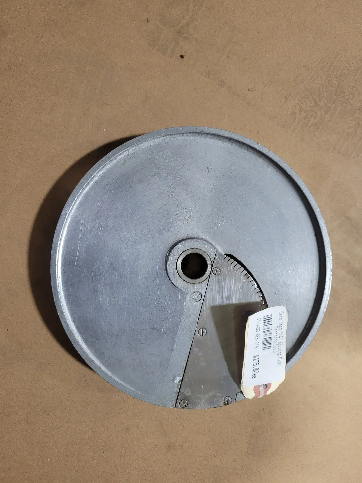 Dito Dean 1/4" Slicing Disc Serrated Used
