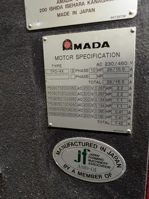 Used AMADA FBD-8025NT Press Brakes Ontario CA | MANUFACTURING SOLUTIONS #1506472