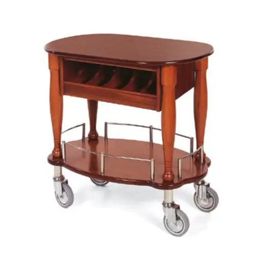 Geneva Oval Dessert Cart w/ Multi-Tiered Design (70036)
