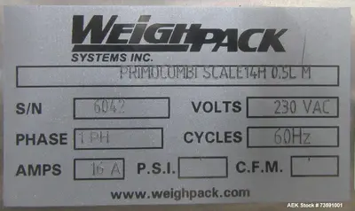 Used WEIGHPACK SYSTEMS PRIMO COMB Scales Illinois US | Aaron Equipment #469860