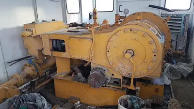 USED OILWELL SUPER 48 4.5X8 TRIPLEX WELL SERVICING REVERSING MUD PUMP