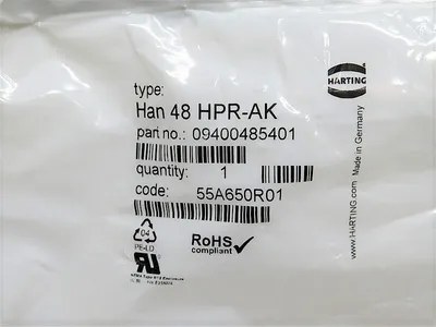 Harting Han 48 HPR-AK Protection Cover 09400485401 New