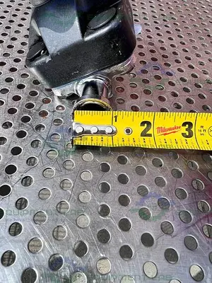 USED ITT PURE FLO .75-316L-RA25MAX-CWP150 DIAPHRAGM VALVE W/ 3/4" SANITARY FITTING