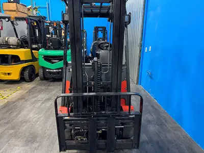 Used 2019 LINDE E18 3-Wheel Stand up Electric Counterbalance Forklifts Minnesota US | Birnstengel Equipment #1550223