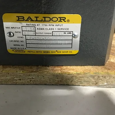 Baldor GLF3026BG Gearboxes Speed Reducers 3:0 Ratio 1750 RPM Input 1.54 HP
