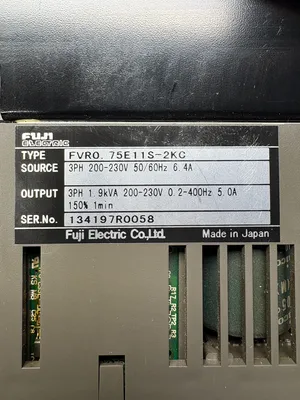 FUJI ELECTRIC FVR0.75E11S-2KC Electrical/PLC/Automation | ESS Industrial Equipment Sales (8)