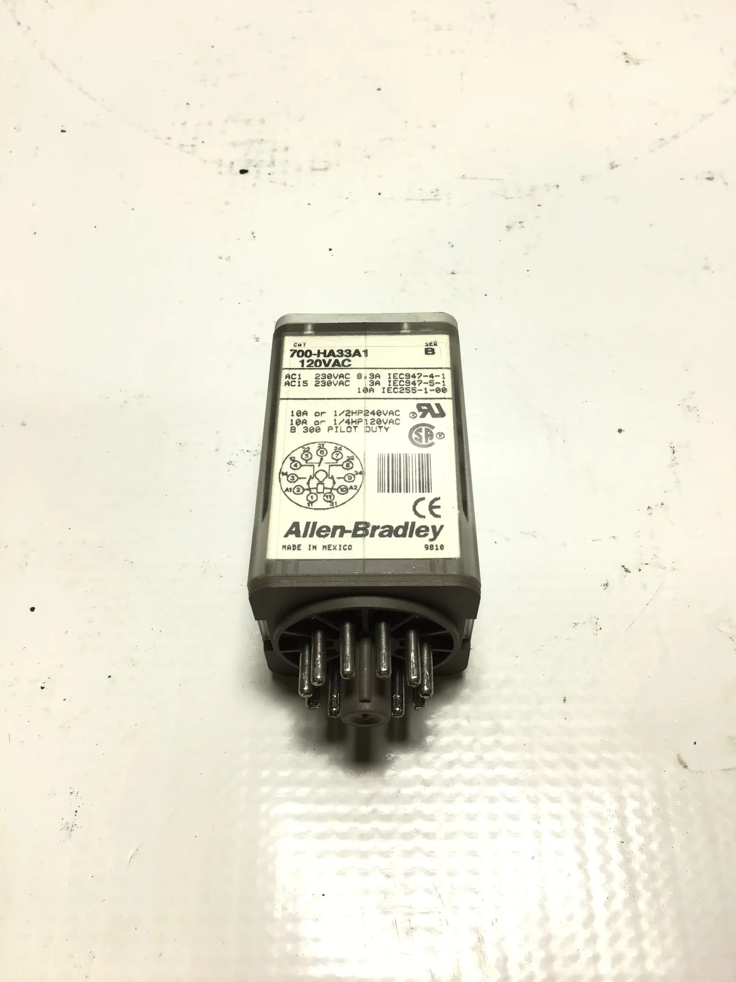Allen-Bradley 700-HA33A1 Relay Ser B 10A 1/2HP (Lot of 7)