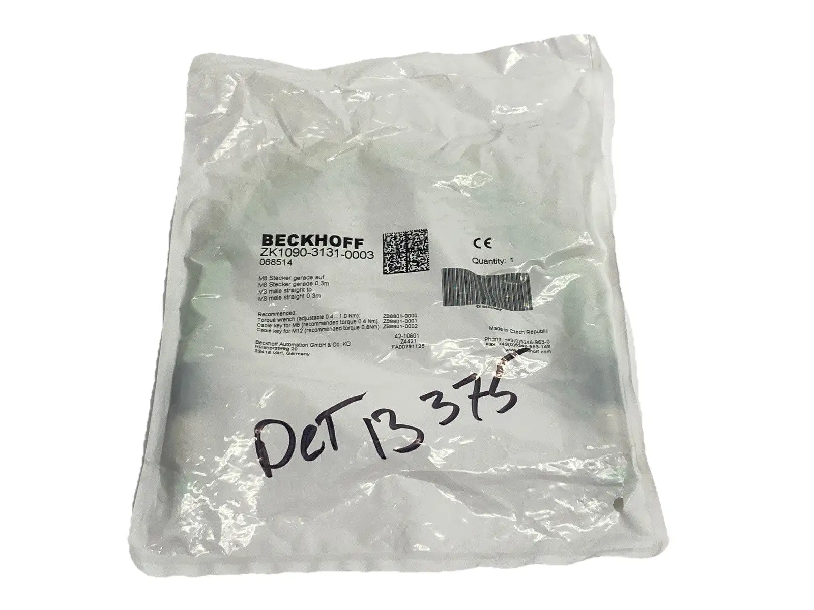 NEW BECKHOFF ZK1090-3131-0003