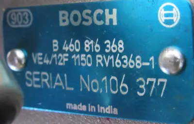 NEW BOSCH VE4/12F 1150 RV16368-1 INJECTION PUMP B460816368 VE412F1150RV163681