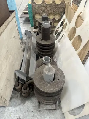 5" X 5" X 1/2" ROUNDO MODEL #R-5-S HYDRAULIC ANGLE ROLL: STOCK #23480