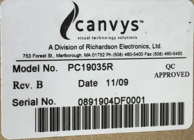 CANVYS PC19035R REV. B HMI & Open Interface Panels | ESS Industrial Equipment Sales (3)