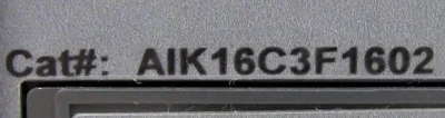 USED GENERAL ELECTRIC AIK16C3F1602 MICROVERSATRIP PLUS UNIT 1600A-1600A