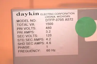 Used DAYKIN DTFP-0705 A572 Transformers Michigan US | Ideal Machinery #1275224