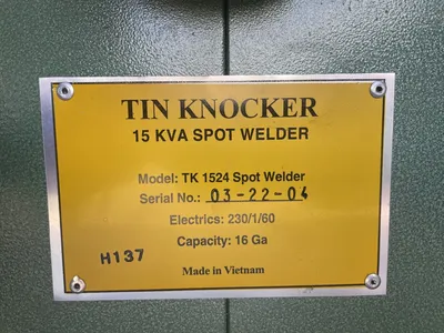 TIN KNOCKER TK1524 WELDERS, SPOT, ROCKER ARM | Wheeler Machinery Sales (2)