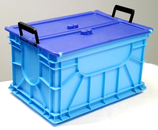 Flip Top Crate with Handle mold