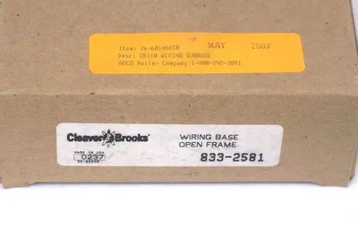 NEW CLEAVER BROOKS 833-2581 WIRING BASE 8332581