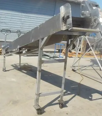 Conveyor, Belt, 18" x 11'8", Stainless Steel, Incline, Frame Only #C743240