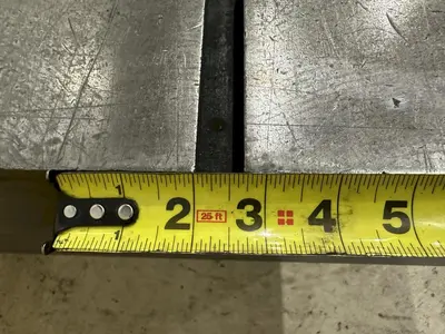 5' X 10' STEEL LAYOUT TABLE: STOCK #22156