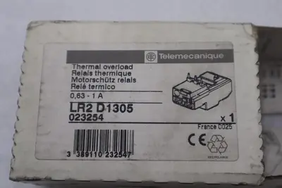Schneider LR2-D1305 THERMAL OVERLOAD RELAY TESYS D BIMETALLIC STOCK K-3654