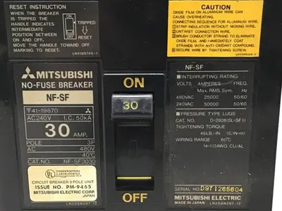 Used MITSUBISHI NF-SF3030 Circuit Breakers Michigan US | Ideal Machinery #1318630