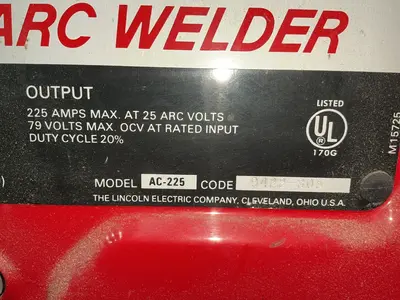 Used LINCOLN ELECTRIC AC225 Arc Welders Ohio US | HGR 24 #1460104